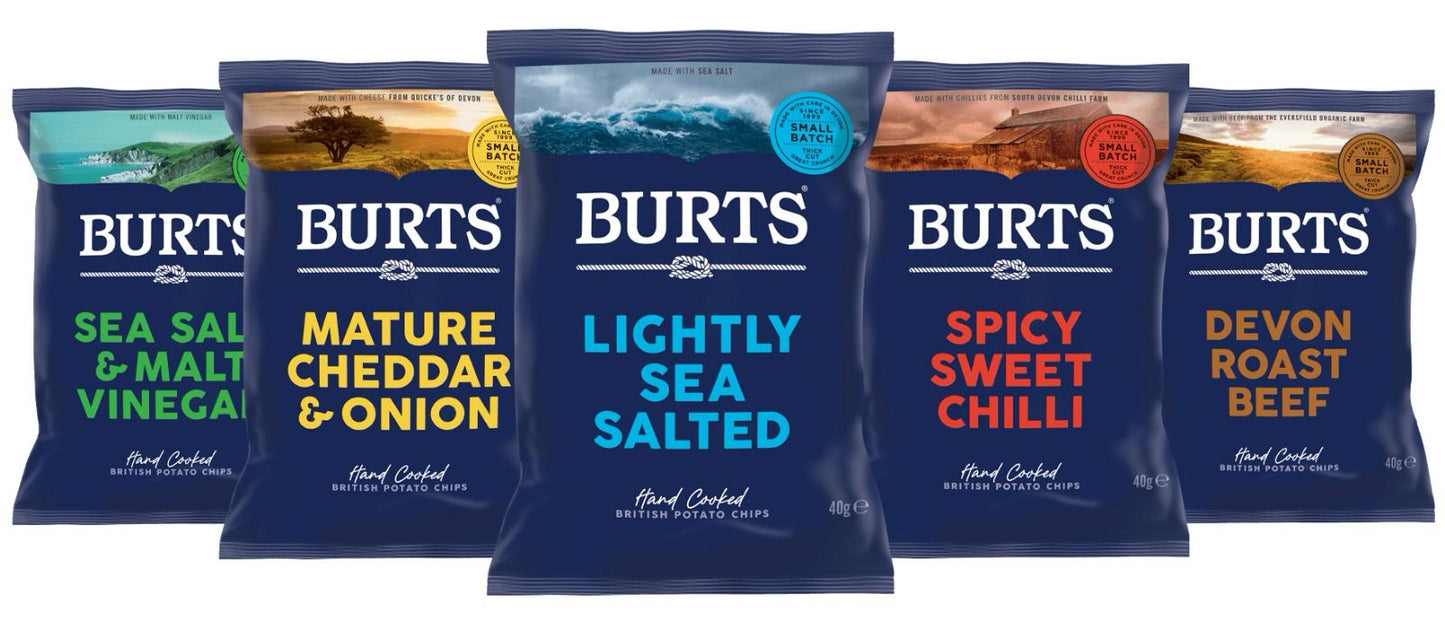 Burts Crisps (4 packs, assorted flavours)